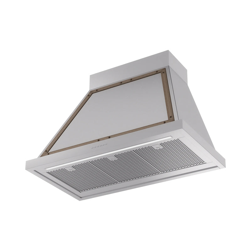 ILVE Nostalgie II 36-Inch 600 CFM Wall Mounted Range Hood in Stainless Steel with Bronze Trim (UANB36SSB)