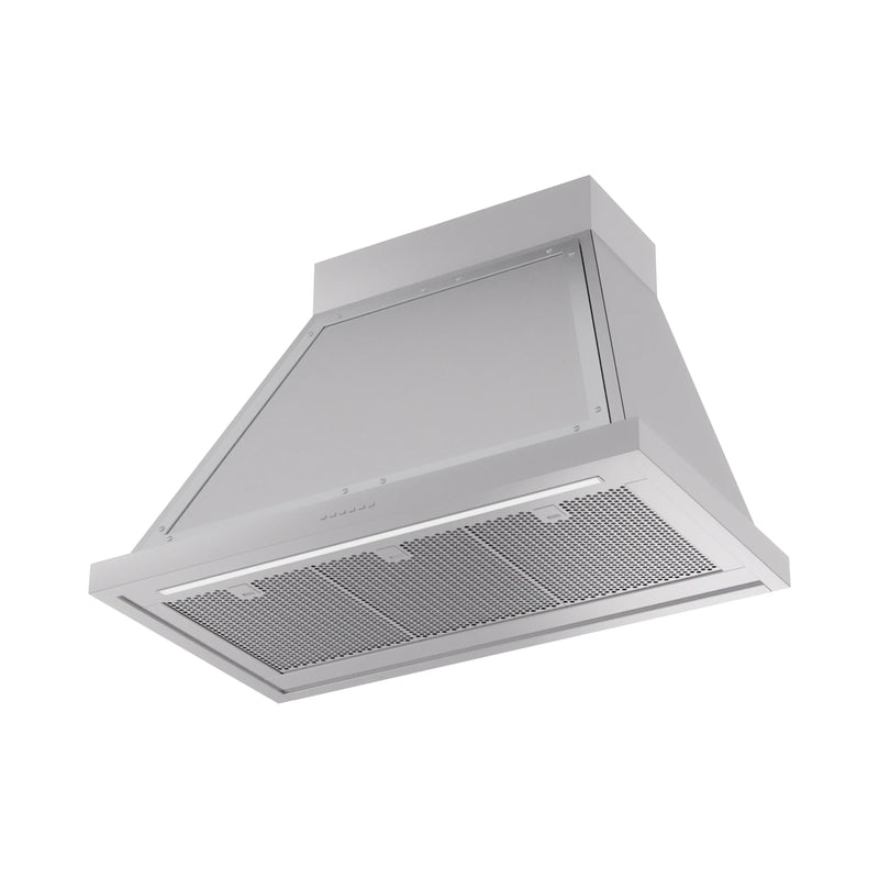 ILVE Nostalgie II 36-Inch 600 CFM Wall Mounted Range Hood in Stainless Steel with Chrome Trim (UANB36SSC)