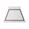 ILVE Nostalgie II 36-Inch 600 CFM Wall Mounted Range Hood in White with Burnished Bronze Trim (UANB36WHB)