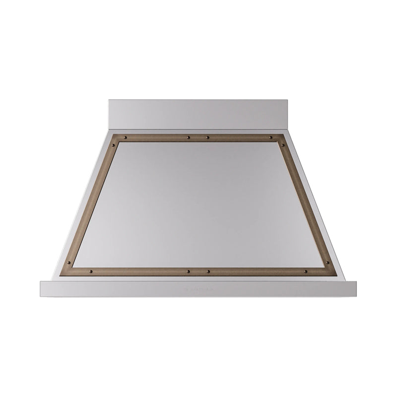 ILVE Nostalgie II 40-Inch 600 CFM Wall Mounted Range Hood in Stainless Steel with Bronze Trim (UANB40SSB)