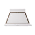 ILVE Nostalgie II 40-Inch 600 CFM Wall Mounted Range Hood in White with Burnished Bronze Trim (UANB40WHB)