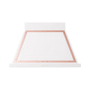 ILVE Nostalgie II 40-Inch 600 CFM Wall Mounted Range Hood in White with Copper Trim (UANB40WHP)