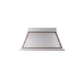 ILVE Nostalgie II 48-Inch 600 CFM Wall Mounted Range Hood in Stainless Steel with Burnished Bronze Trim (UANB48SSB)