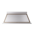 ILVE Nostalgie II 60-Inch 600 CFM Wall Mounted Range Hood in Stainless Steel with Burnished Bronze Trim (UANB60SSB)