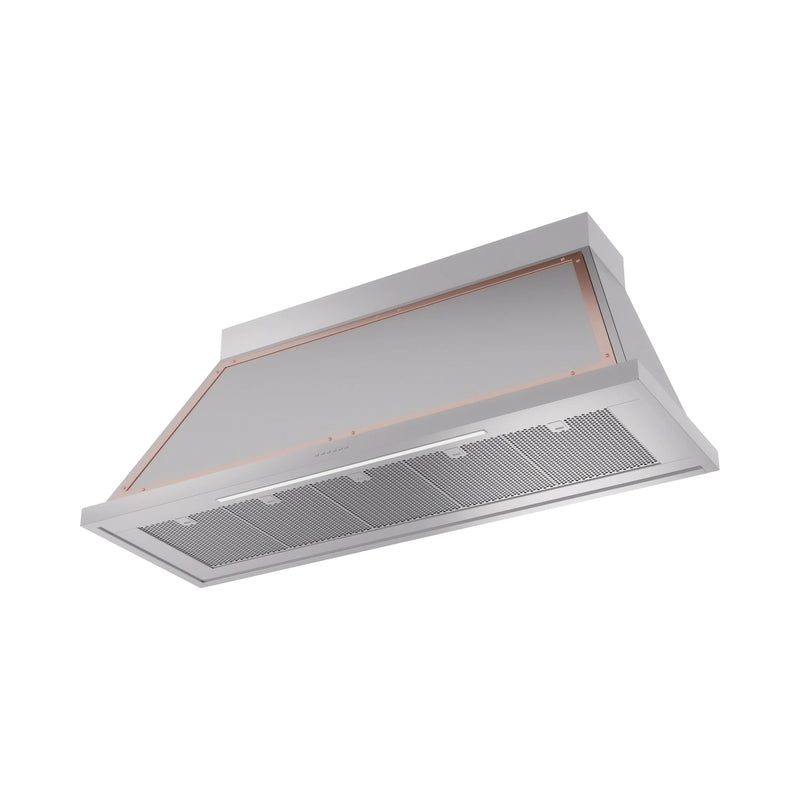 ILVE Nostalgie II 60-Inch 600 CFM Wall Mounted Range Hood in Stainless Steel with Copper Trim (UANB60SSP)