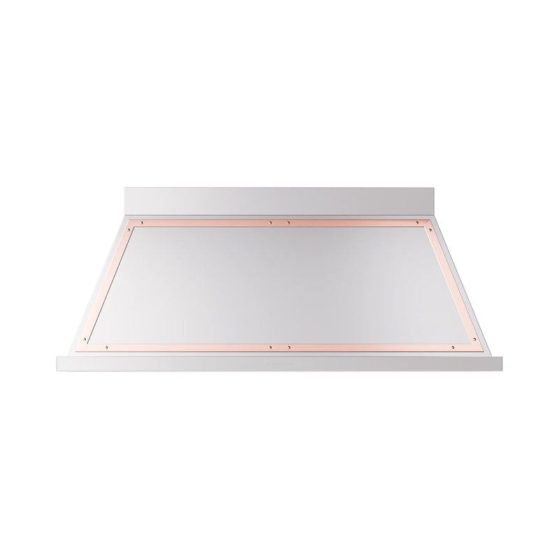 ILVE Nostalgie II 60-Inch 600 CFM Wall Mounted Range Hood in Stainless Steel with Copper Trim (UANB60SSP)