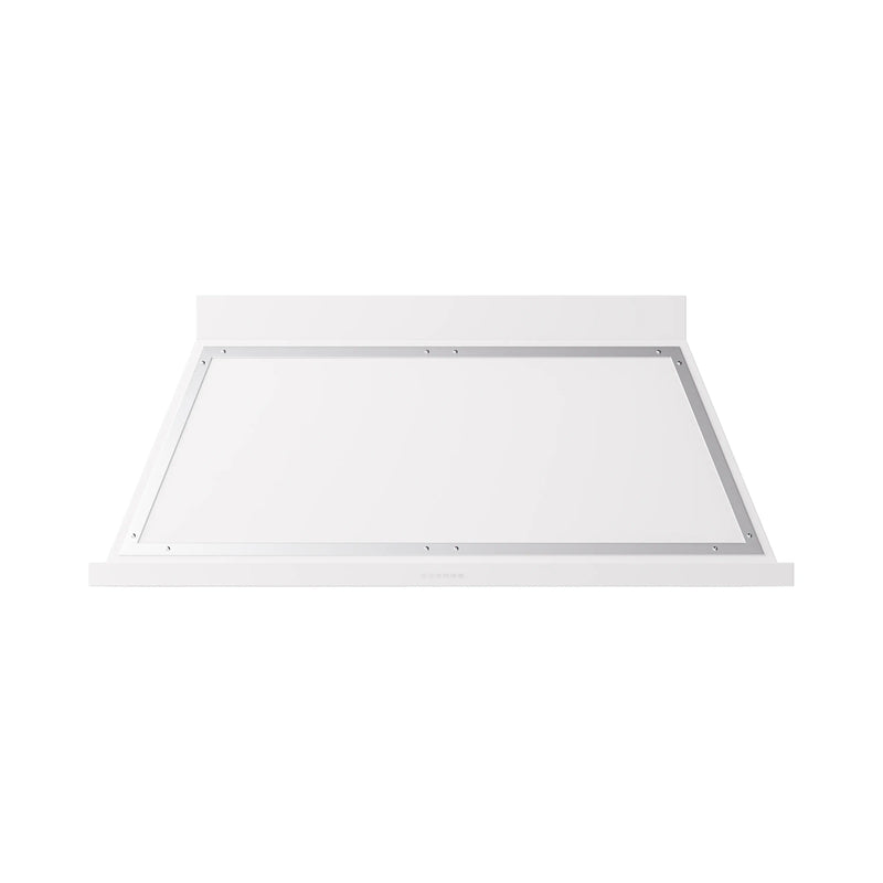 ILVE Nostalgie II 60-Inch 600 CFM Wall Mounted Range Hood in White with Chrome Trim (UANB60WHC)