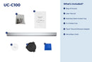 Hauslane 30-Inch 300 CFM Under Cabinet Push Button Range Hood with Grease Catchers in Stainless Steel (UC-C100SS-30)