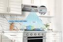 Hauslane Under Cabinet Range Hood in Stainless Steel (UC-PS19)