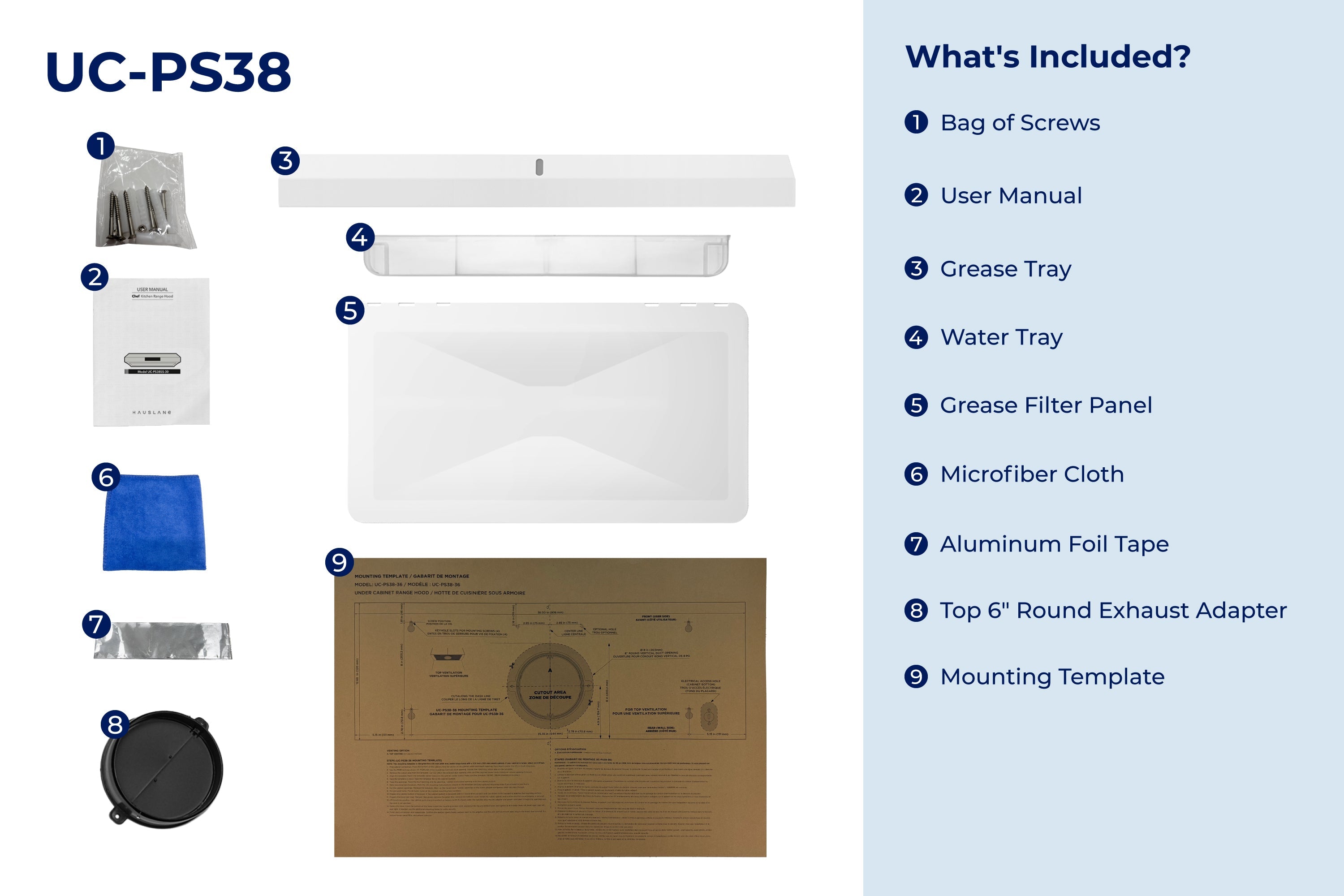 Hauslane 30-Inch Under Cabinet Self-Clean Touch Control Range Hood in Stainless Steel (UC-PS38SS-30)