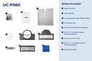 Hauslane 30-Inch Ducted Under Cabinet Range Hood with 407 CFM Motor in Stainless Steel (UC-PS60SS-30)