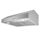 Cosmo 4-Piece Appliance Package - 30-Inch Gas Range, Under Cabinet Range Hood, Dishwasher and Refrigerator in Stainless Steel (COS-4PKG-254)