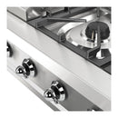 ILVE Nostalgie II 36 inch Built-In Natural Gas Rangetop with 6 Burners and Griddle in Stainless Steel (UHCP36FNSSC)