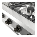 ILVE Nostalgie II 48 inch Built-In Propane Gas Rangetop with Griddle, in Stainless Steel (UHCP48FNSSBLP)