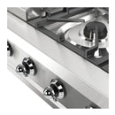 ILVE Nostalgie II 48 inch Built-In Natural Gas Rangetop with Griddle, in Stainless Steel (UHCP48FNSSC)