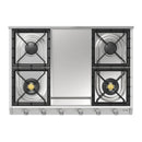 ILVE Professional Plus II 36-Inch Built-In Propane Gas Cooktop with Griddle in Stainless Steel (UHCP965FSSLP)
