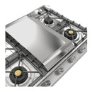 ILVE Professional Plus II 36-Inch Built-In Propane Gas Cooktop with Griddle in Stainless Steel (UHCP965FSSLP)