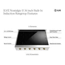 ILVE Nostalgie II 36 inch Built-In Induction Rangetop with 6 Elements (UHCPI366NSSB)