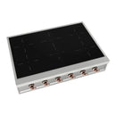 ILVE Nostalgie II 36 inch Built-In Induction Rangetop with 6 Elements (UHCPI366NSSP)