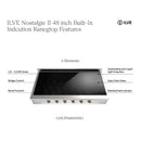 ILVE Nostalgie II 48 inch Built-In Induction Rangetop with 6 Elements, Stainless Steel (UHCPI486NSSP)