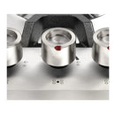 ILVE Panoramagic 48-Inch Built-In Natural Gas Cooktop with Total Black Brass Burners in Stainless Steel (UHCPMT125FSS)