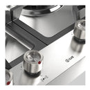 ILVE Panoramagic 48-Inch Built-In Gas Cooktop with Total Black Brass Burners in Stainless Steel with 6 Sealed Burners (UHCPMT125SS)