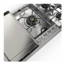 ILVE Panoramagic 36-Inch Built-In Propane Gas Cooktop with 5 Burners + Griddle in Stainless Steel (UHCPMT95FSSLP)