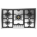 ILVE Panoramagic 36-Inch Built-In Propane Gas Cooktop with 5 Burners in Stainless Steel (UHCPMT95SSLP)