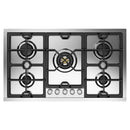 ILVE Panoramagic 36-Inch Built-In Gas Cooktop with 5 Burners in Stainless Steel (UHCPMT95SS)