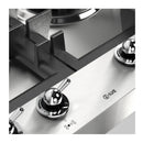 ILVE Nostalgie II 48 inch Built-In Propane Gas Cooktop with Total Black Brass Burners, in Stainless Steel (UHCPT125FNSSCLP)