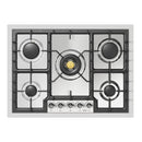 ILVE Nostalgie II 30-Inch Built-In Natural Gas Cooktop with 5 Burners in Stainless Steel (UHCPT75NSSC)