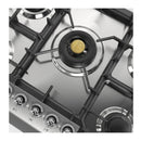 ILVE Nostalgie II 30-Inch Built-In Natural Gas Cooktop with 5 Burners in Stainless Steel (UHCPT75NSSC)