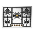 ILVE Nostalgie II 30-Inch Built-In Propane Gas Cooktop with 5 Burners in Stainless Steel  (UHCPT75NSSGLP)