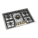 ILVE Nostalgie II 30-Inch Built-In Propane Gas Cooktop with 5 Burners in Stainless Steel  (UHCPT75NSSGLP)
