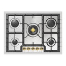 ILVE Nostalgie II 30-Inch Built-In Natural Gas Cooktop with 5 Burners in Stainless Steel (UHCPT75NSSG)