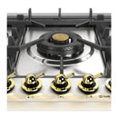 ILVE Nostalgie II 30-Inch Built-In Natural Gas Cooktop with 5 Burners in Stainless Steel (UHCPT75NSSG)