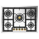 ILVE Nostalgie II 30-Inch Built-In Gas Cooktop with 5 Burners in Stainless Steel  (UHCPT75NSSG)