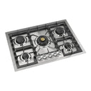 ILVE Professional Plus II 30-Inch Built-In Propane Gas Cooktop with 5 Burners in Stainless Steel (UHCPT75SSLP)