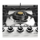 ILVE Nostalgie II 36 inch Built-In Propane Gas Cooktop with Total Black Brass Burners, in Stainless Steel (UHCPT95FNSSCLP)