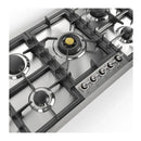 ILVE Nostalgie II 36 inch Built-In Propane Gas Cooktop with Total Black Brass Burners, in Stainless Steel (UHCPT95NSSCLP)