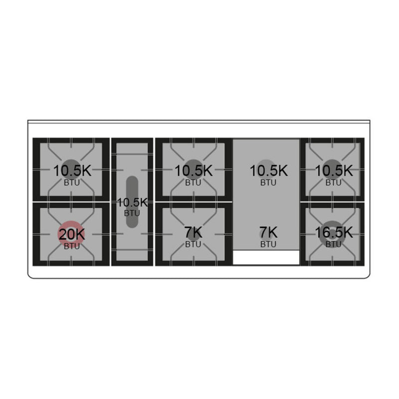 ILVE 60-Inch Majestic II Dual Fuel Range with 9 Sealed Burners and Removable Griddle with Solid Doors Dual Oven in Blue Grey with Bronze Trim (UM15FDQNS3BGB)