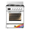 ILVE Majestic III 30-inch Dual Fuel Range with 5 Liquid Propane Burner and Triple Glass Door Electric Oven in RAL with Chrome Trim (UM30NR3RACLP)