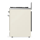 ILVE Majestic III 30-inch Dual Fuel Range with 5 Liquid Propane Burner and Solid Door Electric Oven in Antique White with Chrome Trim (UM30QNR3AWCLP)
