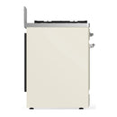 ILVE Majestic III 30-inch Dual Fuel Range with 5 Liquid Propane Burner and Solid Door Electric Oven in Antique White with Chrome Trim (UM30QNR3AWCLP)