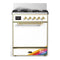 ILVE Majestic III 30-inch Dual Fuel Range with 5 Natural Gas Burner and Solid Door Electric Oven in RAL with Brass Trim (UM30QNR3RAG)