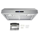 Cosmo 4-Piece Appliance Package - 30-Inch Gas Range, Under Cabinet Range Hood, Dishwasher and Refrigerator in Stainless Steel (COS-4PKG-255)