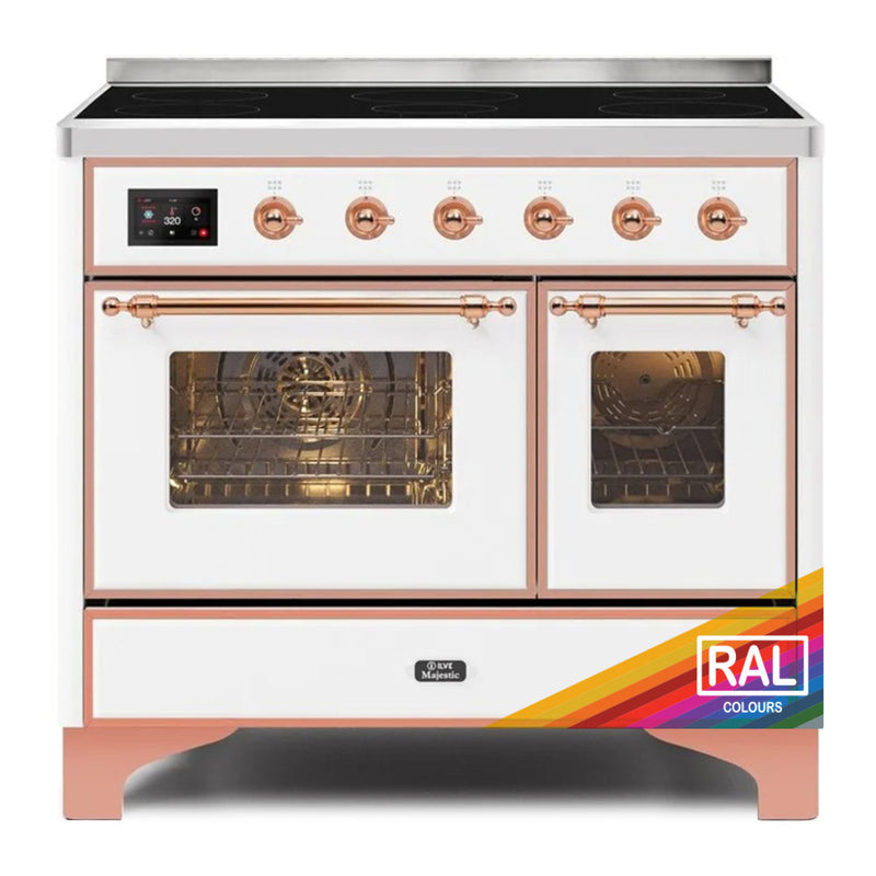 ILVE 40-Inch Majestic II induction Range with 6 Elements - 3.82 cu. ft. Oven - Copper Trim (UMDI10NS3RALP)