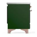 ILVE Majestic III 40-Inch Induction Range with 6 Induction Elements and Triple Glass Door Electric Oven in Emerald Green with Copper Trim (UMDIB40NR3EGP)
