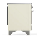 ILVE Majestic III 40-Inch Induction Range with 6 Induction Elements and Solid Door Electric Oven in Antique White with Chrome Trim (UMDIB40QNR3AWC)