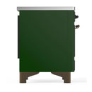 ILVE Majestic III 40-Inch Induction Range with 6 Induction Elements and Solid Door Electric Oven in Emerald Green with Burnished Trim (UMDIB40QNR3EGB)